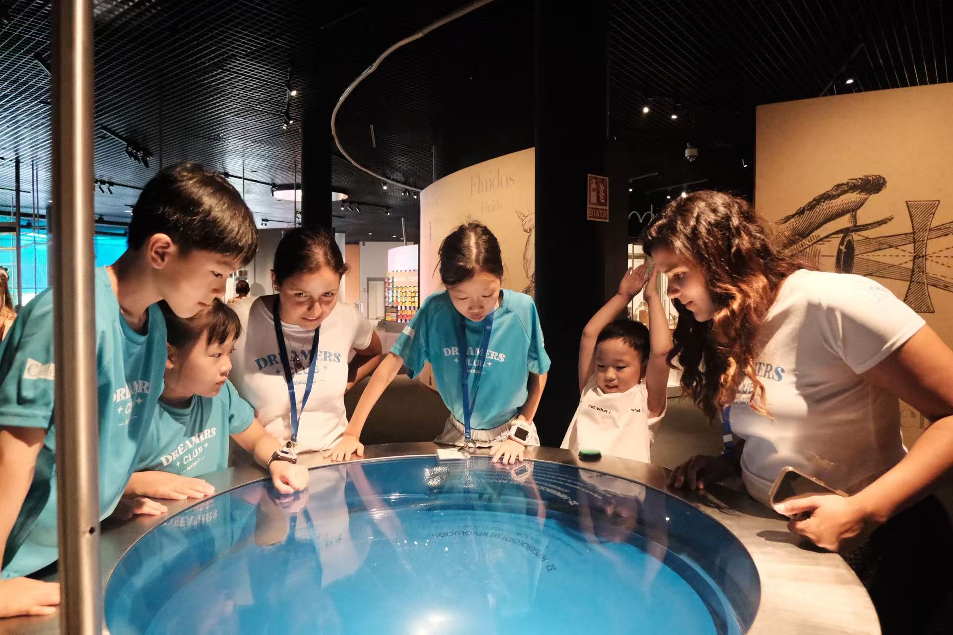 Dreamers and Dream Leaders exploring a museum exhibit